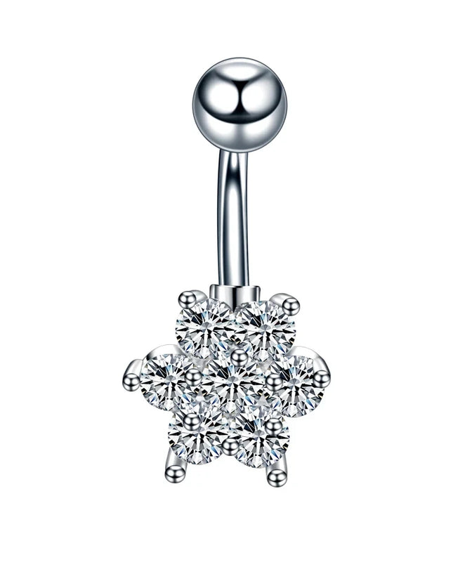 1Pc Surgical Steel Belly Button Ring Navel Nombril Piercing CZ Belly Ring Sexy Women Belly Piercing Body Jewelry Ombligo 14G