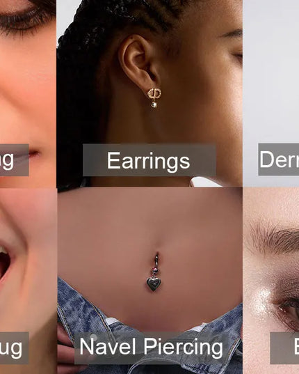 Nose Rings G23 Titanium Piercing Beads Earrings 16G Segment Hinged Nose Clickers Ear Daith Tragus Cartilage Piercing Jewelry