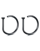 2pcs-Black / 20G(0.8mm-Dia.8mm)