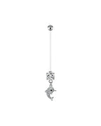 Curved barbell / Navel & Bell Button Rings / Surface and Dermal|Style 4