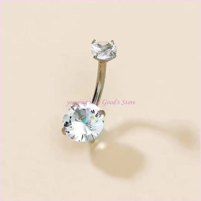 57QA Versatile Belly Button Rings Set of 8 Stainless Steel Navel Rings Body Piercing