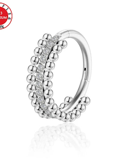 Septum Piercing Nose Ring for Women Piercing for The Ears Tragus Lip Zircon Jewelry Ladies Sexy Perforated Labret Body Jewelry