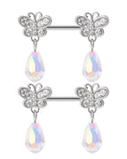 1Pair 1 / Nipple Rings / body|Geometric
