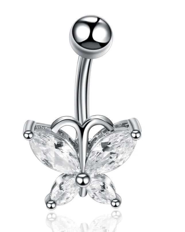 1Pc Surgical Steel Belly Button Ring Navel Nombril Piercing CZ Belly Ring Sexy Women Belly Piercing Body Jewelry Ombligo 14G