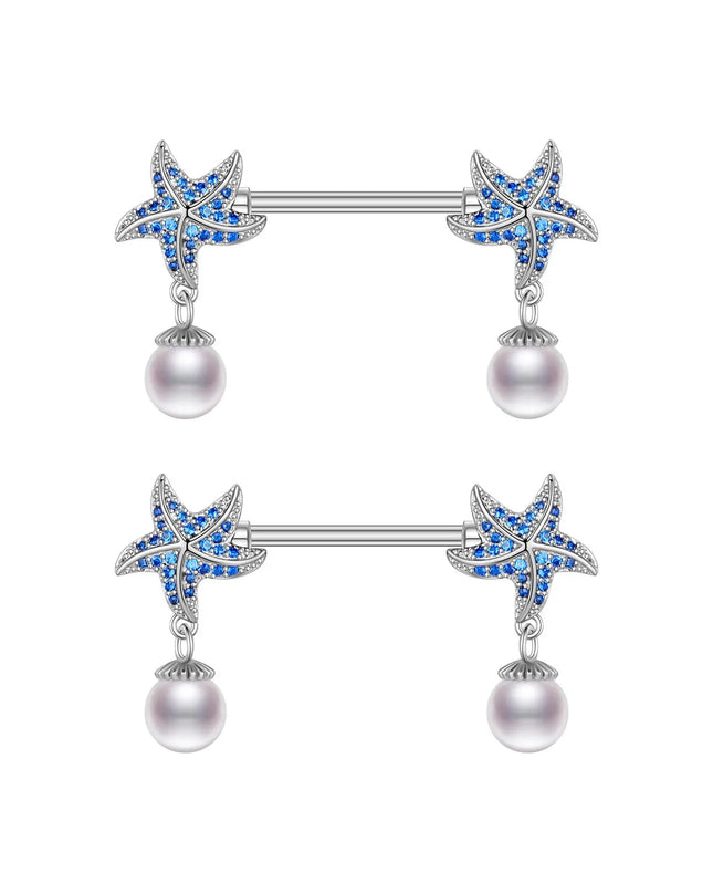 2pcs Animal Plant Series Nipple Piercing Shield Barbell for Women Both Sides Screwed Sexy Body Nipple Ring Piercings Nombril