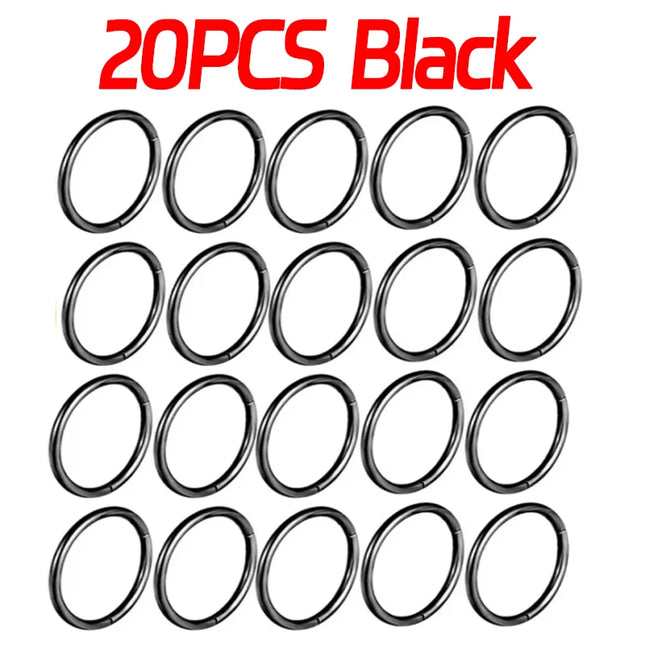 Nose Rings Septum Piercing Clicker Nose Hoops Piercings Titanium Hinged Segment Rings Helix Piercing Unisex Body Jewelry Earring