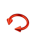 8X Red / Nose Rings & Studs / Face|C-shaped and spiral