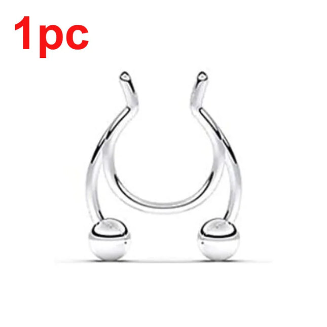 Punk C Shape Steel Nose Ring Horseshoe Lip Ring puncture Hook Clip Earrings Septum  No Allergic Body Piercing Jewelry Nose Rings