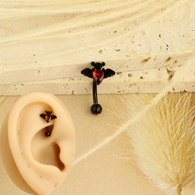 1-8Pcs Belly Button Rings for Women Steel Nipple Piercing Halloween Nose Rings Industrial Barbell Cartilage Earrings Stud Septum