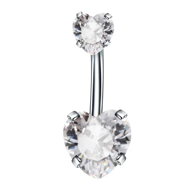 1Pc Surgical Steel Belly Button Ring Navel Nombril Piercing CZ Belly Ring Sexy Women Belly Piercing Body Jewelry Ombligo 14G