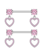 2737-PK / Nipple Rings / body|Heart