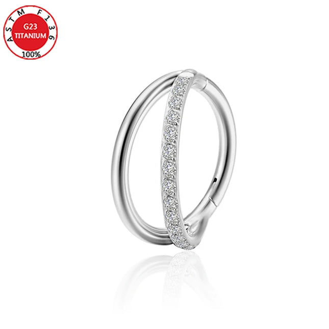 Septum Piercing Nose Ring for Women Piercing for The Ears Tragus Lip Zircon Jewelry Ladies Sexy Perforated Labret Body Jewelry
