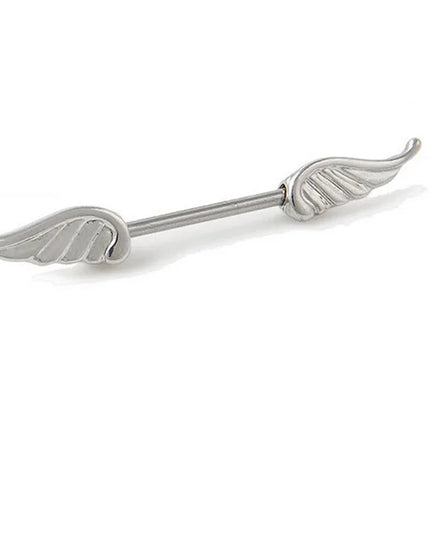 Straight Rod Snake Wing Nipple rings Breast Ring Heart Shaped Adjustable Nipple Piercing Human Jewelry