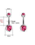 12mm - 2pcs / Pink