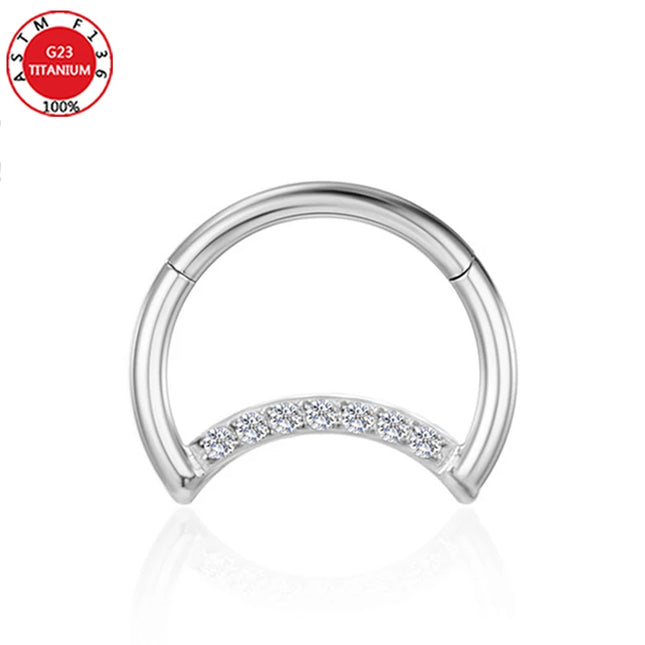 Septum Piercing Nose Ring for Women Piercing for The Ears Tragus Lip Zircon Jewelry Ladies Sexy Perforated Labret Body Jewelry