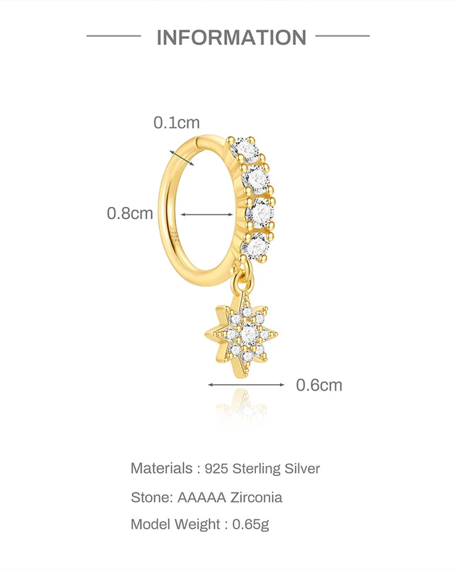 AIDE 1PC 925 Sterling Silver Pierceing Nose Ring Simple Round Twist Rope Nose Ring Women Ear Bone Ring Jewelry Nose Rings