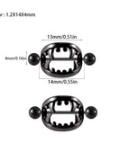 2PCS 2 / Nipple Rings / body|Geometric
