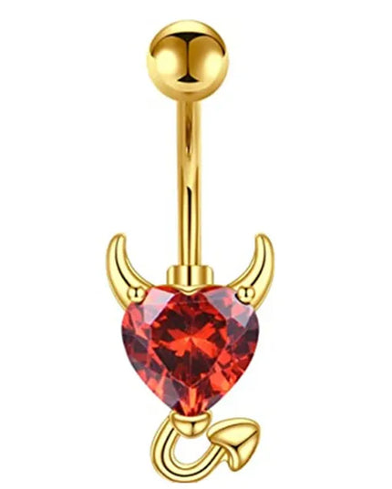 1PCS Bat Belly Button Piercing Jewelry 14G Claw Belly Ring Body Piercing Bee Navel Piercing Heart Belly Bars Piercings Ombligo