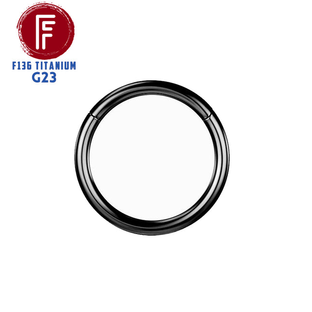 F136 Titanium Hinged Hoop Nose Rings 20G 18G 16G Septum Ring Body Piercing clicker Women and Men Cartilage Rook Earring Jewelry