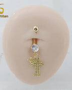 T Belly Ring / Navel & Bell Button Rings / China Mainland|10mm Steel Bar|body|Geometric