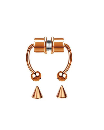 Stainless Steel Magnet Nose Ring Fake Piercing Horseshoe Rings Nose Clip Non-pierced Nose Hoop Fashion Women Men Body Jewelry