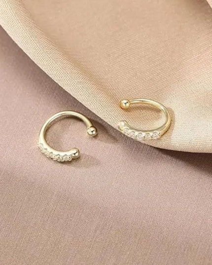Non Piercing Nose Ring Cuff Sparkling Cubic Zirconia 2 Color Options Lightweight Comfortable Nose Jewelry for Concert Outfits