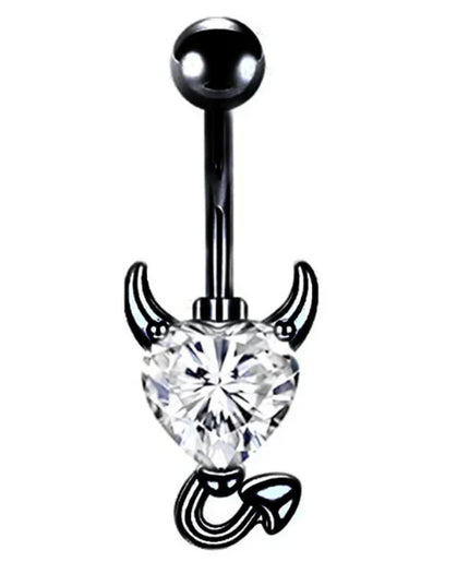 1PCS Bat Belly Button Piercing Jewelry 14G Claw Belly Ring Body Piercing Bee Navel Piercing Heart Belly Bars Piercings Ombligo