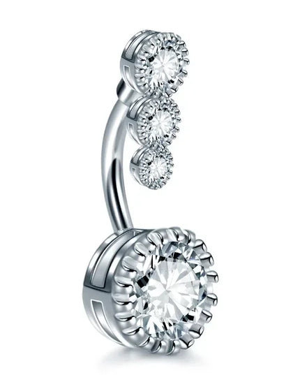 1Pc Surgical Steel Belly Button Ring Navel Nombril Piercing CZ Belly Ring Sexy Women Belly Piercing Body Jewelry Ombligo 14G