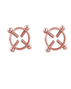 D4-2pcs-Rose Gold / China Mainland / 16G-3mm-0.12in
