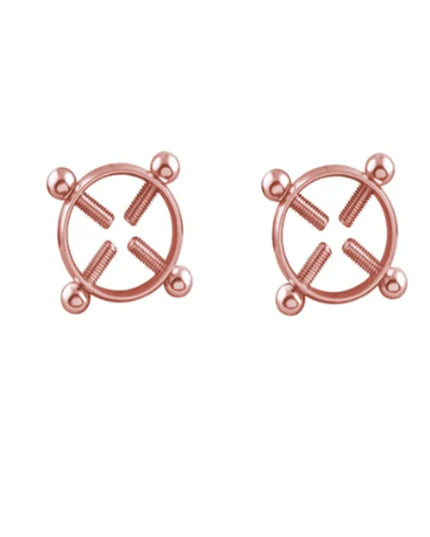 1Pair Fashion Stainless Steel Adjustable Nipple Ring For Women, Various Colors Clip On Nipple Rings Fake Nipple Piercing Jewelry