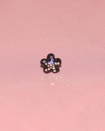 1PC Crystal Flower Helix Piercing Earring Stainless Steel Ear Piercing Conch Flat Piercing Cartilage Ear Stud Body Piercing