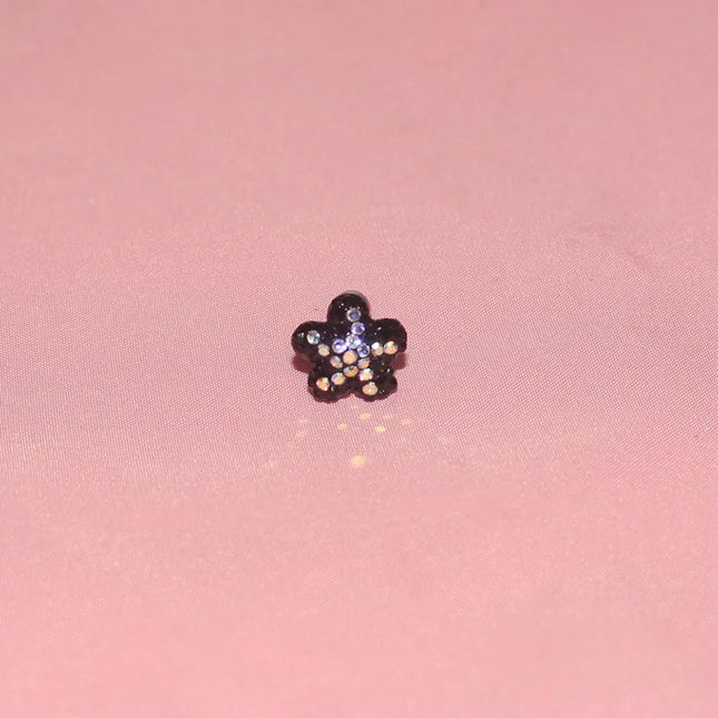 1PC Crystal Flower Helix Piercing Earring Stainless Steel Ear Piercing Conch Flat Piercing Cartilage Ear Stud Body Piercing