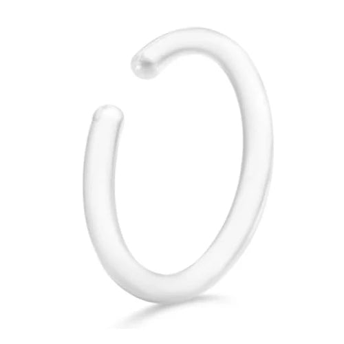 Bobisty 1Pc Nose Rings for Women Men Surgical Stainless Steel Retainer Clear Nose Rings Hoops Cartilage Tragus Piercing Jewelry