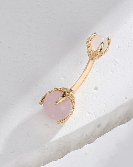 Belly Button Clear Zircon Bezel Piercing Internally Threaded Navel Ring Body Jewelry Belly Ring Gifts