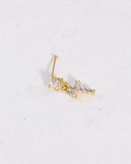 Nose Rings Studs for Women Nose Piercings Jewelry Nose Rings Bone Shape Nose Studs Screw Hypoallergenic Nostril