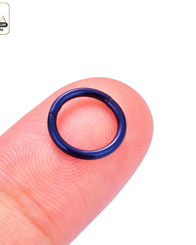 Nose Rings G23 Titanium Lip Ring For Women And Men Piercing Jewelry Hoop Earrings Mixed Color Body Clips Hinged