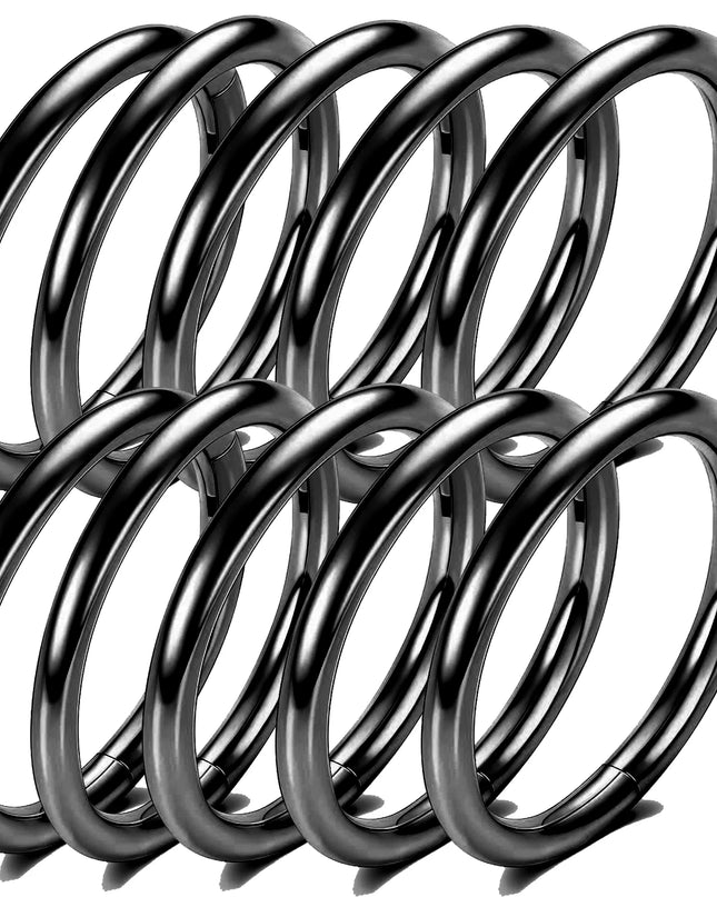 Hinged Nose Ring Hoop Septum Hoop  Ring Tragus Rook Ring Piercing Jewelry Lip Labret Ring Clicker Cartilage Earrings Women Gift