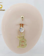 B Belly Ring / Navel & Bell Button Rings / China Mainland|16mm Titanium Bar|body|Geometric