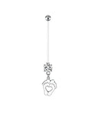 Curved barbell / Navel & Bell Button Rings / Surface and Dermal|Style 2
