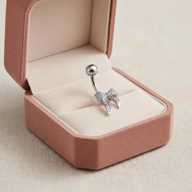 Bow Belly Button Ring Navel Piercing Sexy Belly Rings Body Piercing Navel Rings