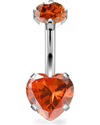 Red / Navel & Bell Button Rings / 14G 1.6x10x8x5mm|body