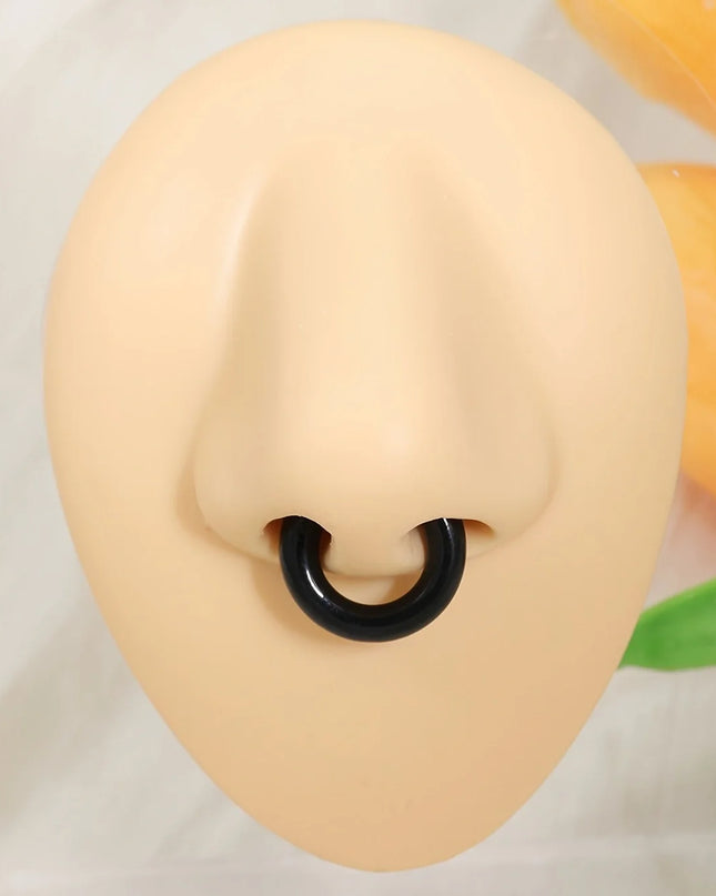 1pc Exaggerated c-Shaped Non-Piercing Nose Ring Fake Piercing Non-Piercing Ear Bone Clips For Men Ear Cuff Earrings