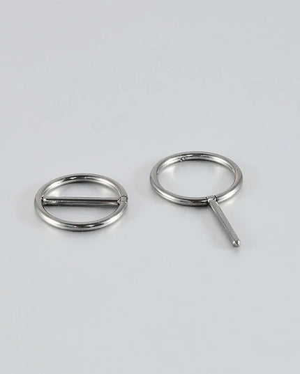 2PC G23 Titanium Goth 14G Circular Nipple Shield CZ Clicker Jewelry Round Nipple Ring Barbell Piercing Jewelry For Women Girls