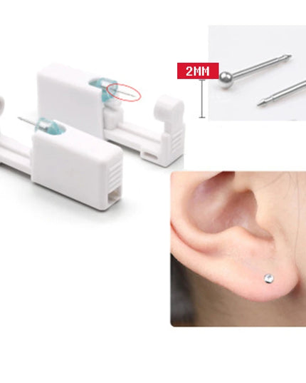 Ear Piercing Gun Disposable Disinfect Safety Earring Piercer Kit Studs Nose Ring Piercing Machine Body Jewelry Tool 17 Colors