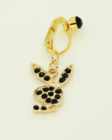 Fake belly Piercing Bunny Fake Belly Button Rings for Women Non piercing Navel rings Body Jewelry Belly Rings