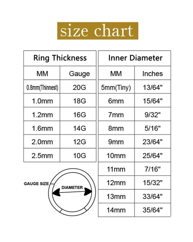 Fake Nose Ring Hoop Lip Labret Ring for Women Non Pierce Hoop Nose Ring  Septum Hoop  Ring Tragus Rook Ring Non Piercing Jewelry