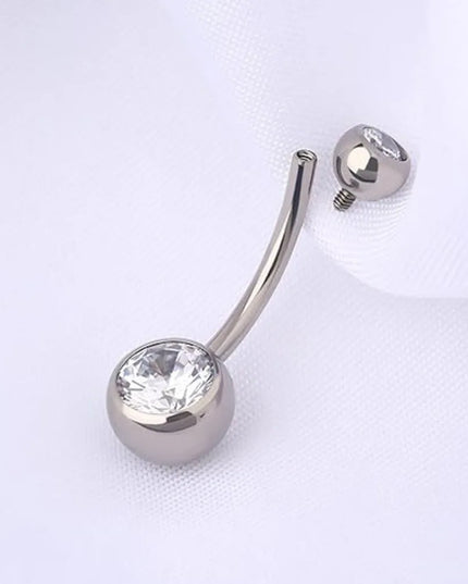 Sexy Titanium Material Belly Button Rings Curved Dangle Design Belly Piercing Jewelry Body Jewelry Body Piercing