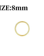 1PC Gold 8mm / Nose Rings & Studs / Ears