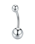 silver color-1pcs / Navel & Bell Button Rings / 14G  1.6x8x4x6mm|body