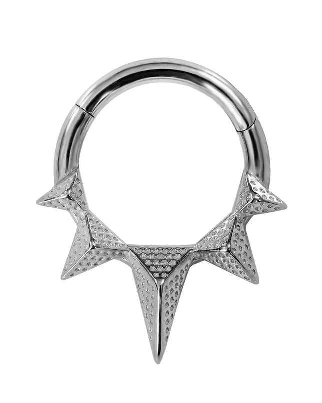 Thorns Septum Piercing Nose Ring Daith 316L Stainless steel Clicker Helix Conch Cartilage Earring Segment BodyJewelry